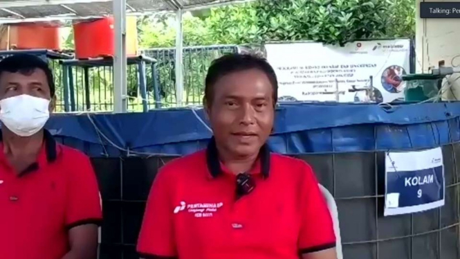 Ketua Kelompok Peri Sakti di Desa Kapar, Juhin.