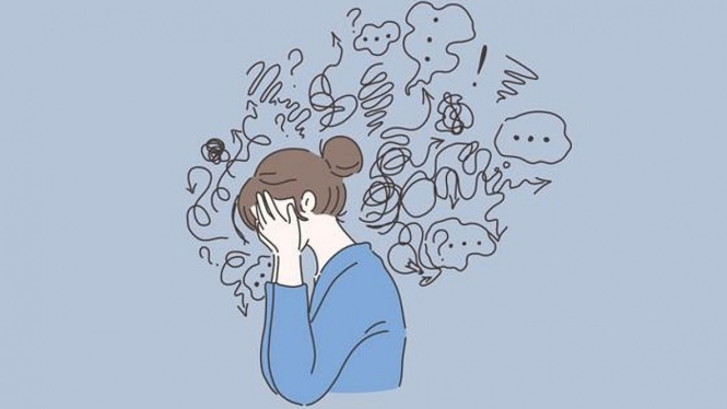 Ilustrasi Seseorang di bawah Umur 20 yang Mengalami Early Quarter Life Crisis