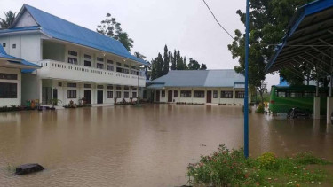 Fasilitas Pendidikan di Mandailing Natal atau Madina Sumut Terendam Banjir