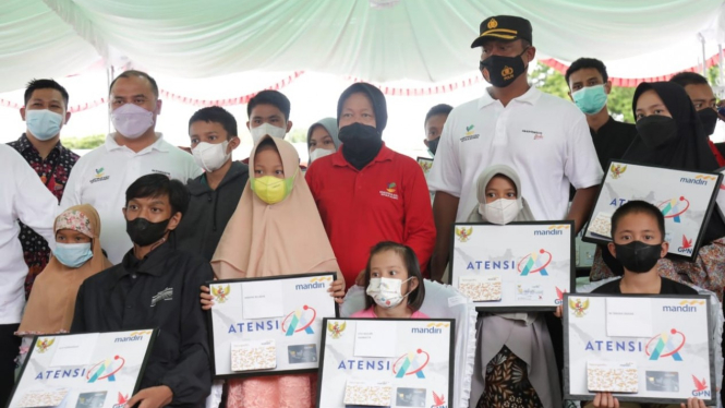 Mensos Risma hadiri acara puncak BBKS di Bangka Barat
