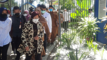 Mensos Tri Rismaharini atau Risma di RSUD Zainoel Abidin Aceh