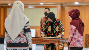 Mensos dalam Pelantikan dan Pengambilan Sumpah Jabatan Pejabat Fungsional di lingkungan Kemensos.