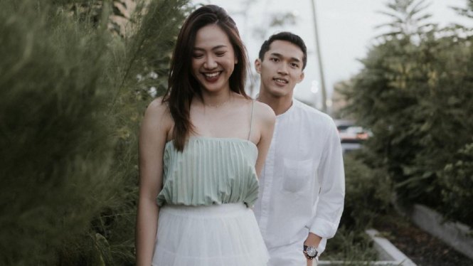 Jonatan Christie dan Shanju eks JKT48.