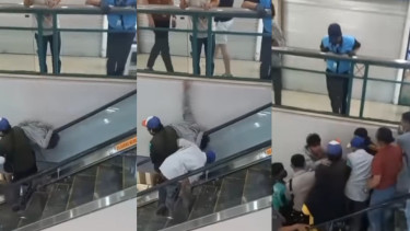 Viral Kepala Pengunjung Mal Terjepit Eskalator