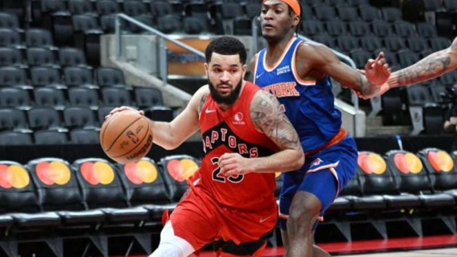 Guard Toronto Raptors Fred VanVleet (kiri)