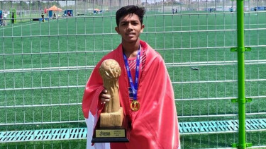 Raychan Adji Pangestu saat juara Gothia Cup bersama tim Liga TopSkor