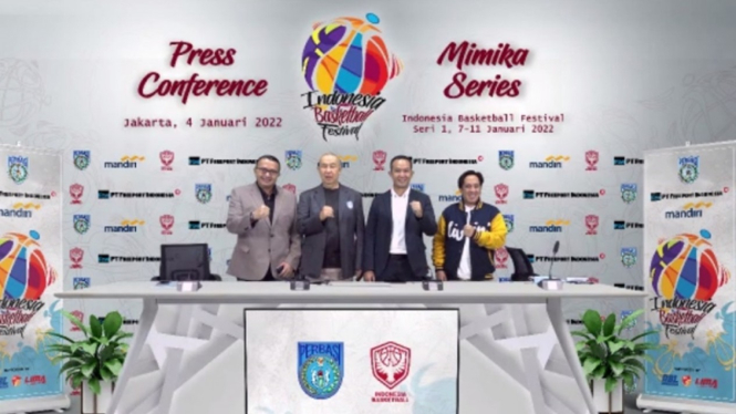 Konferensi pers Indonesia Basketball Festival