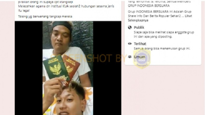 cek fakta pasangan sesama jenis pamer buku nikah