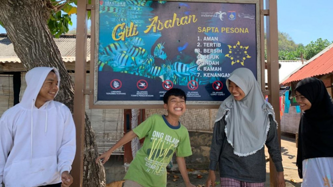 Ilustrasi anak bahagia.