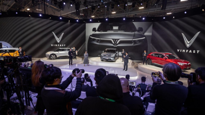 Mobnas Vietnam Vinfast Mejeng di CES 2022