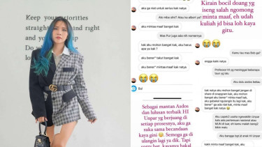 Natya Shina dan isi DM follower minta jokiin UAS