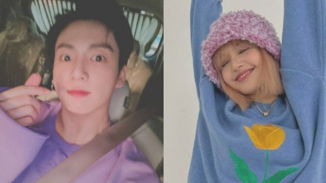Lisa Blackpink & Jungkook BTS