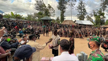Aparat memediasi kesepakatan damai 2 kelompok suku di Nduga dan Lanny Jaya Papua