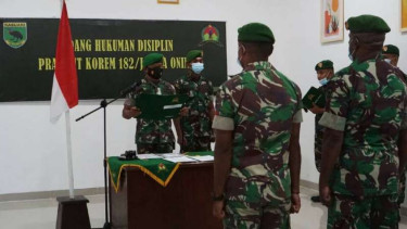 VIVA Militer: 2 oknum Anggota Korem 182/JO dihukum penjara gara-gara mabuk