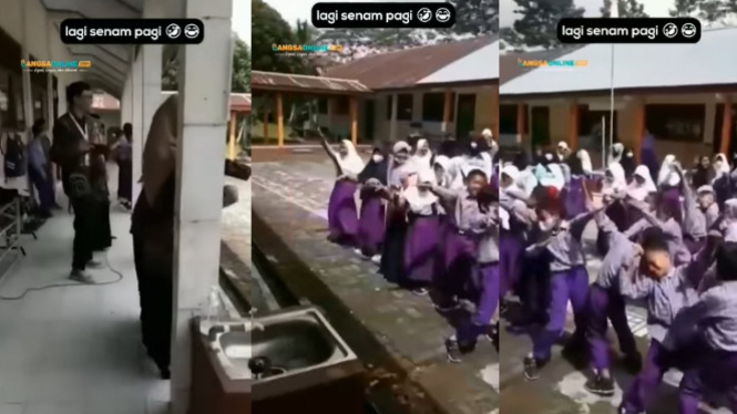 Viral Anak-anak SD dan Guru Joget TikTok