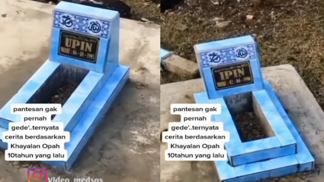 Viral Video Kuburan Upin dan Ipin