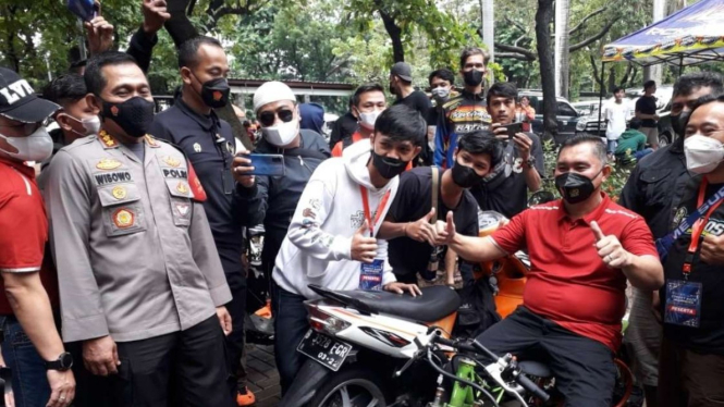 Kapolda Metro Jaya Irjen Polisi Fadil Imran di lokasi street race di Ancol.