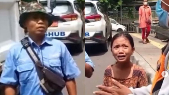 Viral Anak Menangis, Motor Bapaknya Diangkut Petugas