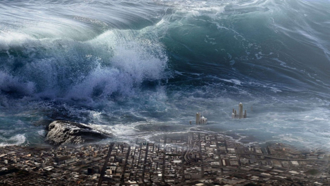 Ilustrasi Tsunami.