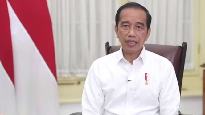 Presiden Joko Widodo di Istana Bogor.