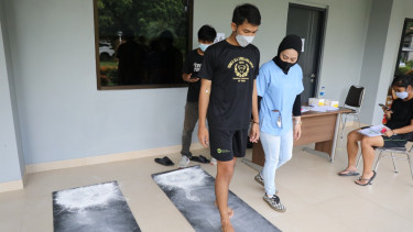 Fajar Alfian jalani tes kesehatan di Pelatnas PBSI