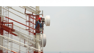 Menara BTS Telkomsel.