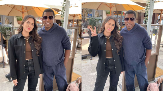 Raisa foto bersama Babyface