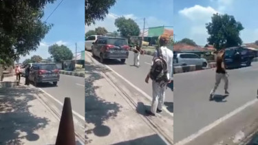 Viral Pelakor Lari Terbirit-birit