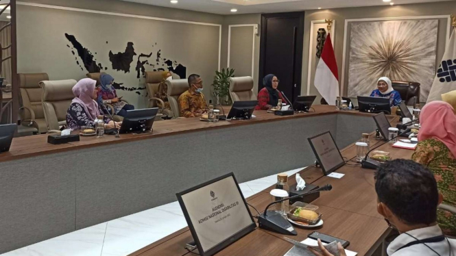 Komisi Nasional Disabilitas (KND) beraudiensi dengan Menaker Ida Fauziyah.