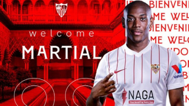 Anthony Martial gabung Sevilla