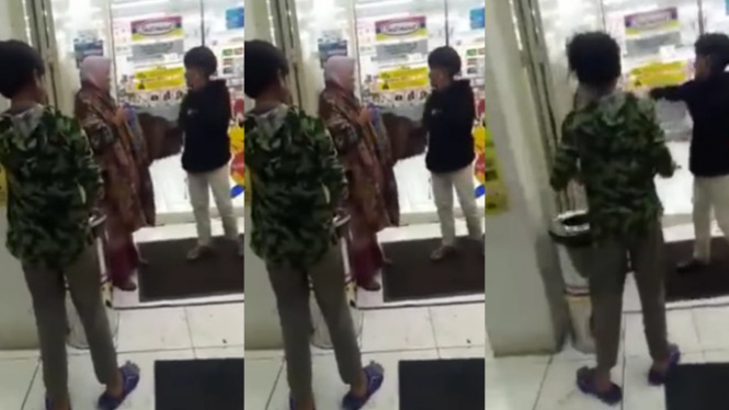 Viral Seorang Ibu Ditendang dan Dipukul 2 Anak Remaja