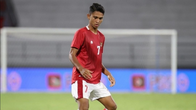 Pemain Timnas Indonesia, Marselino Ferdinan. 