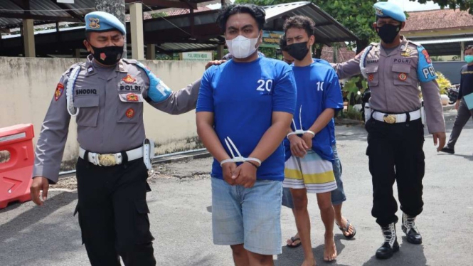 Pelaku perusakan Mercy di Bantul, Yogyakarta.
