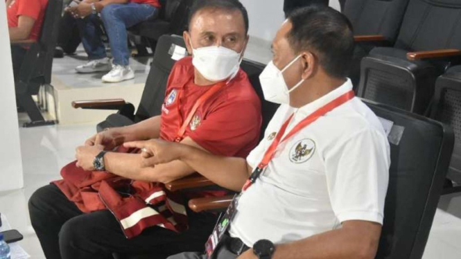 Ketua Umum PSSI Mochamad Iriawan dan Menpora Zainudin Amali.