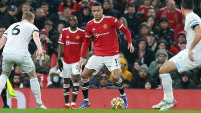 Pemain Manchester United, Mason Greenwood. 