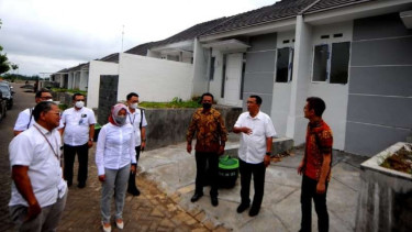 Ilustrasi pembiayaan perumahan BTN.