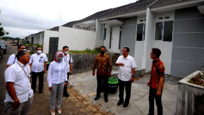 Ilustrasi pembiayaan perumahan BTN.