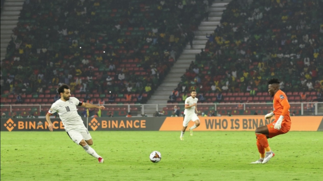 Pertandingan Timnas Kamerun vs Mesir. 