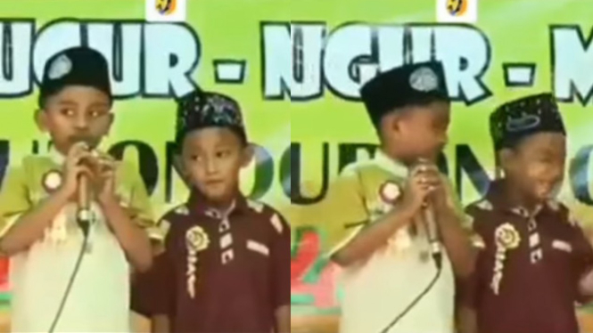 Viral Aksi Lucu Bocah saat Lupa Baca Alquran