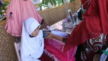 Vaksinasi anak di Gorontalo