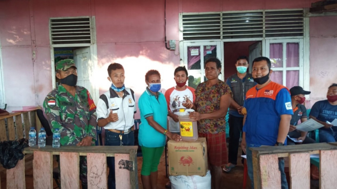 BRI Salurkan Bansos di Merauke.