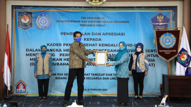 Pembekalan kader PKK Pro Sehat Kendali COVID-19