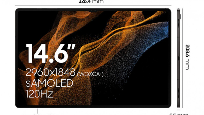 Samsung Galaxy Tab S8 Ultra.