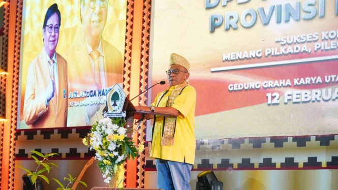 Ketua Dewan Pembina DPP Partai Golkar Aburizal Bakrie.