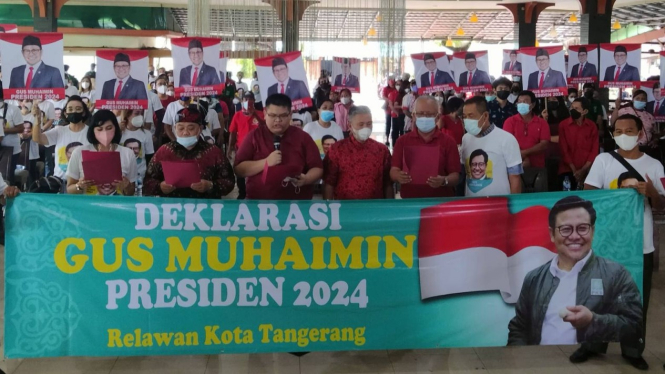 Warga etnis Tionghoa Komunitas Cina Benteng deklarasi dukung Muhaimin Iskandar.