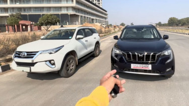 Balapan Toyota Fortuner vs Mahindra XUV700