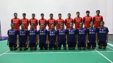 Tim bulutangkis Indonesia bersiap tampil di BATC 2022