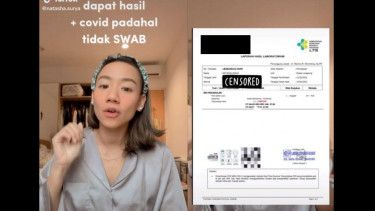 Seleb Tiktok Natasha Surya yang dicovidkan padahal tidak tes swab