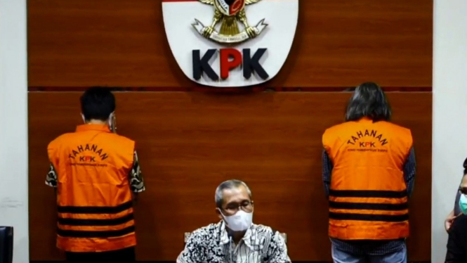 Konferensi pers penetapan tersangka kasus dugaan suap perpajakan oleh KPK.