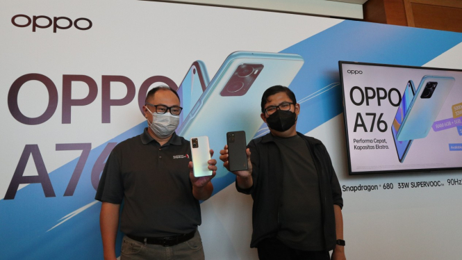 Peluncuran Oppo A76.